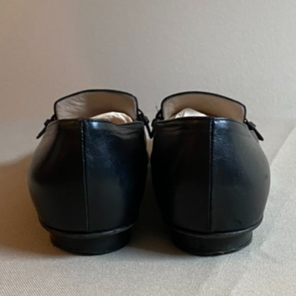 Black Vintage CHANEL Interlocking CC Logo Loafers 5 1/2 - Picture 11 of 11